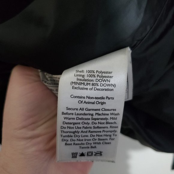 EDDIE BAUER / S / Men's EB650 Wide Channel Down Filled Puffer Coat Jacket Black - Picture 12 of 15